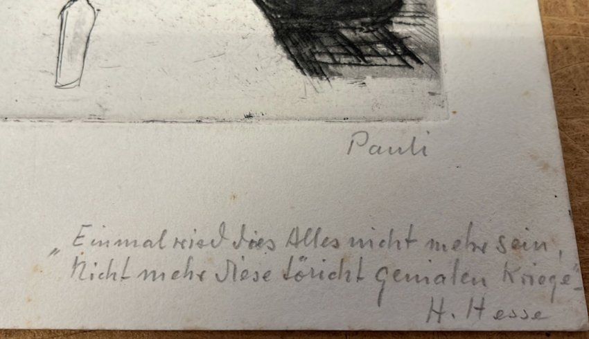 Radierung handsigniert Fritz Pauli (ID b3189) | Kaufen auf Ricardo
