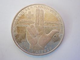 1939  silber  0.900  15 gr.. Landesausstellung Zürich rar