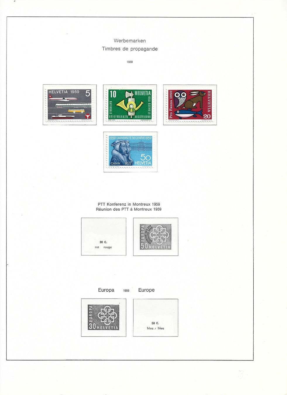 Alle Briefmarken: série 53,54,55,56,57,58 – Gebraucht aus Delemont von toutdubon11 4