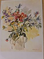 Ansichtskarte Oskar Kokoschka Blumen im Glas Vintage