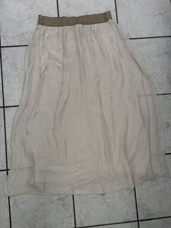 Seiden Sommerrock von BLUE JOINT , Gr. M in beige