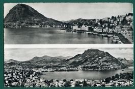 Saluti da Lugano - Panorama, 1957, gelaufen
