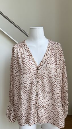 Hana San Bluse mit Animal Print in Grösse XS/S neuwertig