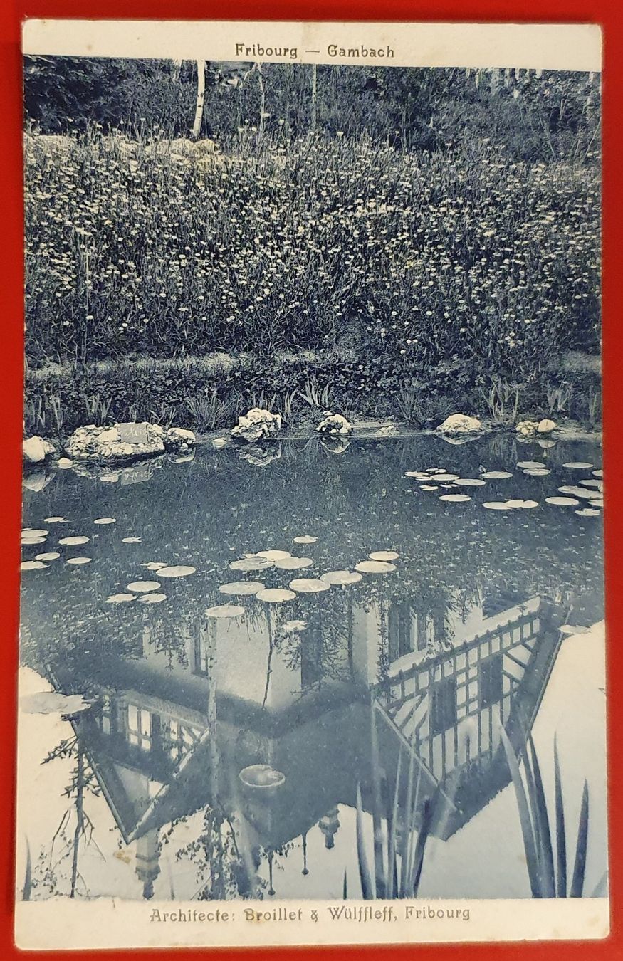 Cartoline postali: Fribourg  - Gambach – Usato da Kreuzlingen venduto da Rschweiz1