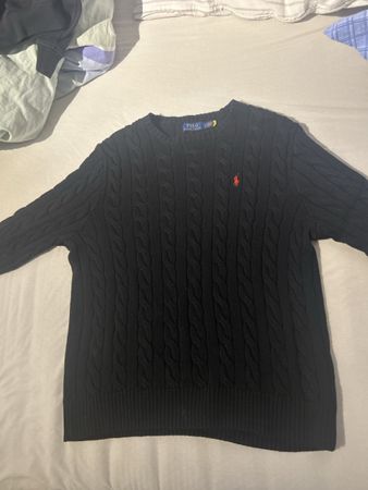 Herren Pullover Polo Ralph Lauren schwarz Grösse L guter Zus