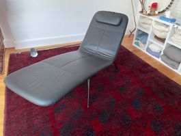 Fauteuil chaise longue noire