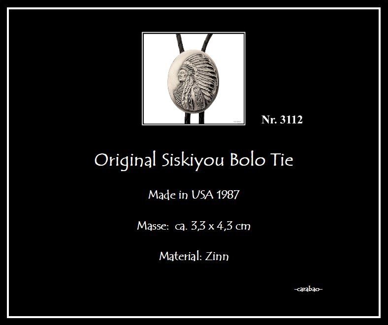 Cravatte: Bolo Tie / Original Siskiyou / Nr. 3112 – Nuovo (secondo la descrizione) da Winterthur venduto da -carabao- 6