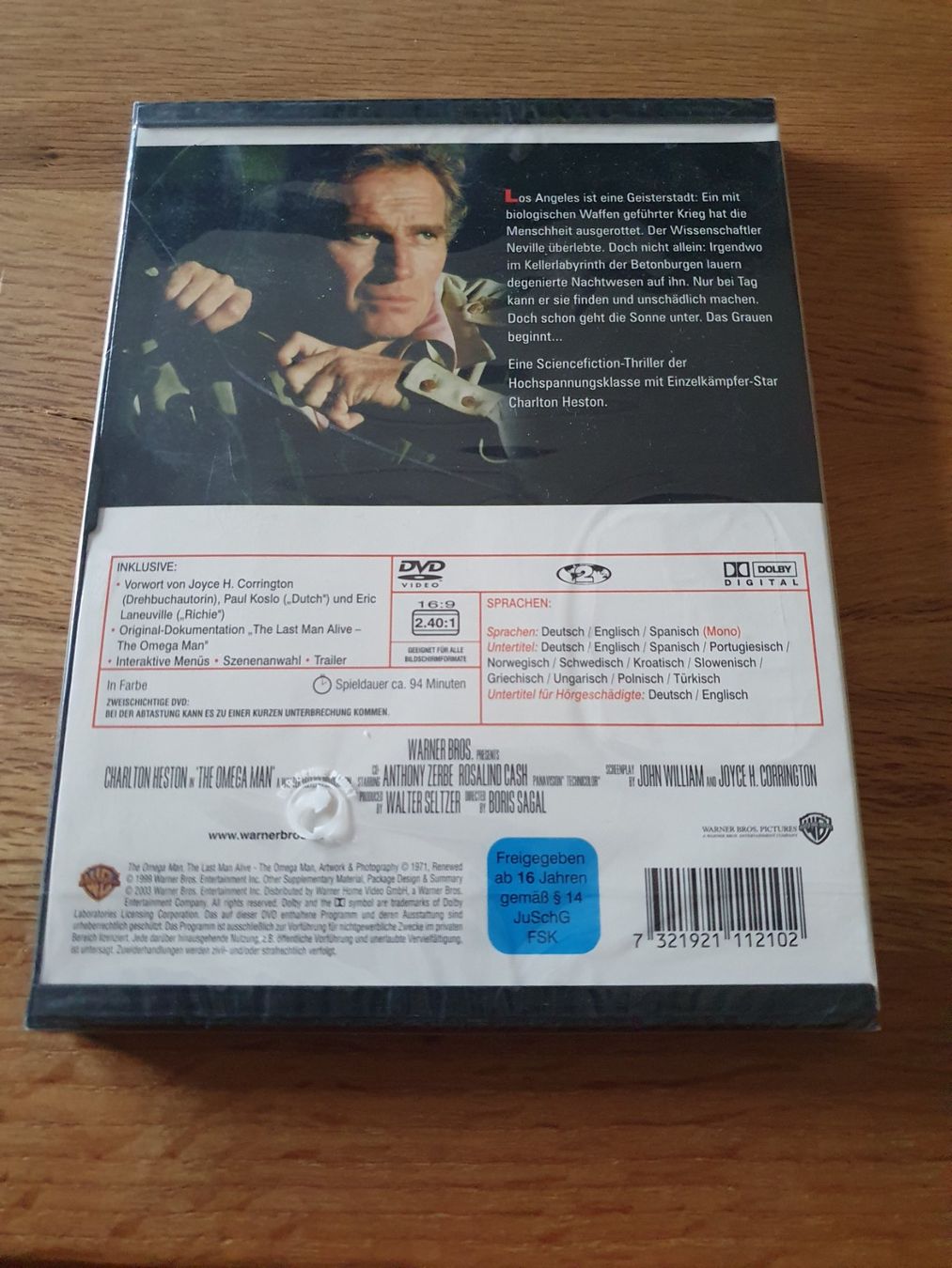 Tutti i DVDs: Der Omega Mann - DVD in OVP – Usato da Auenstein venduto da Trilos 1