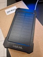 LogiLink Solar Powerbank USB Anschluss + LED Taschenlampe