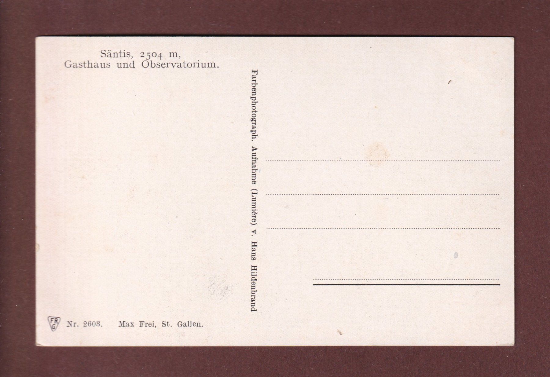 Cartoline postali: SÄNTIS - Gasthaus - Observatorium – Usato da Pully venduto da nicecards 1