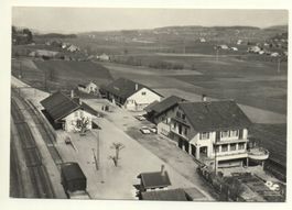 SIVIRIEZ Hôtel de la gare, vue aérienne, Auto