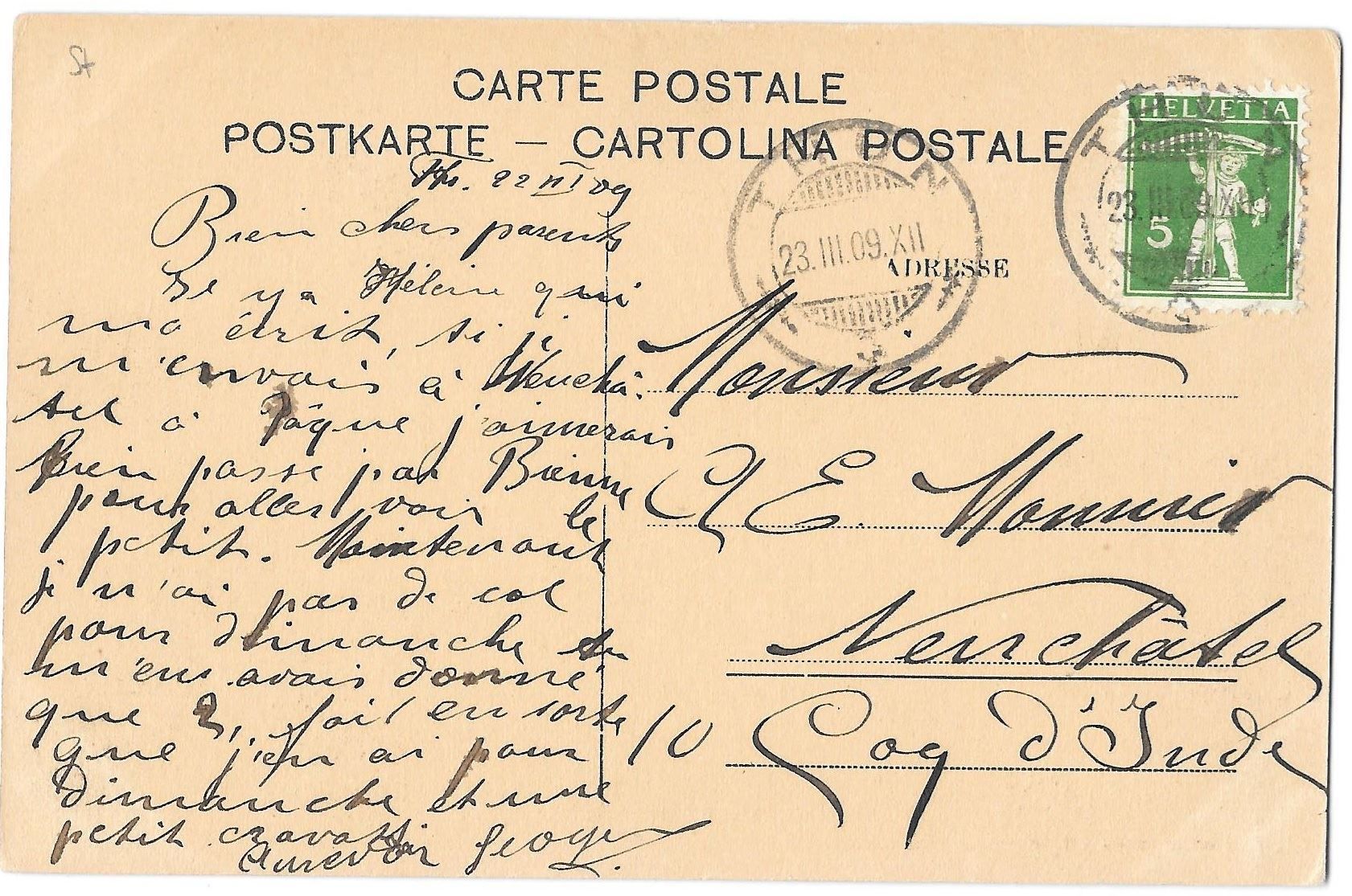Cartoline postali: Thun Hauptgasse sehr belebt – Usato da Olten venduto da clotaldi 1