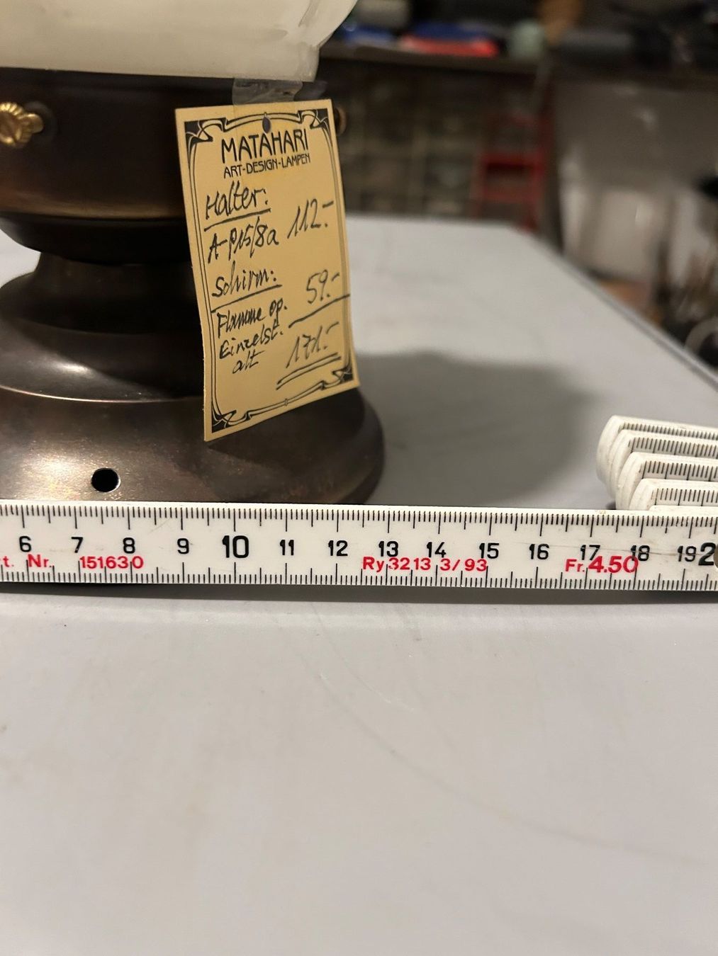 Lampadari & plafoniere: Jugendstil Deckenlampe / Glas Original / Halter Replika – Nuovo (secondo la descrizione) da St. Gallen venduto da matasurf 2