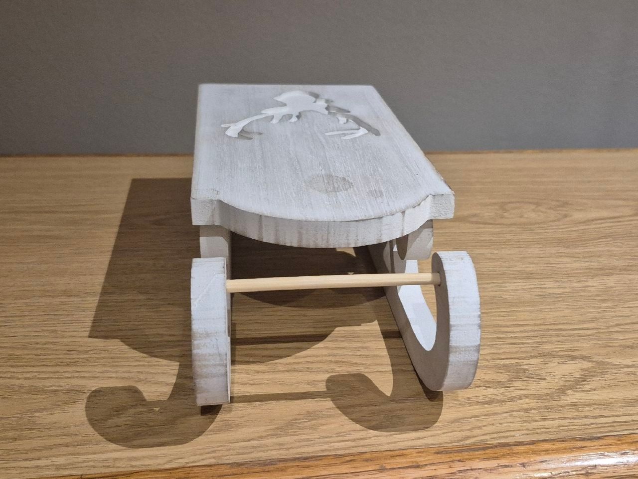 Alle Dekorationen: SHABBY CHIC Deko Holzschlitten, Grösse 29 cm lang – Gebraucht aus Nottwil von echtMOMO 6