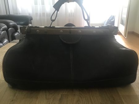 Antike Arzt Ledertasche