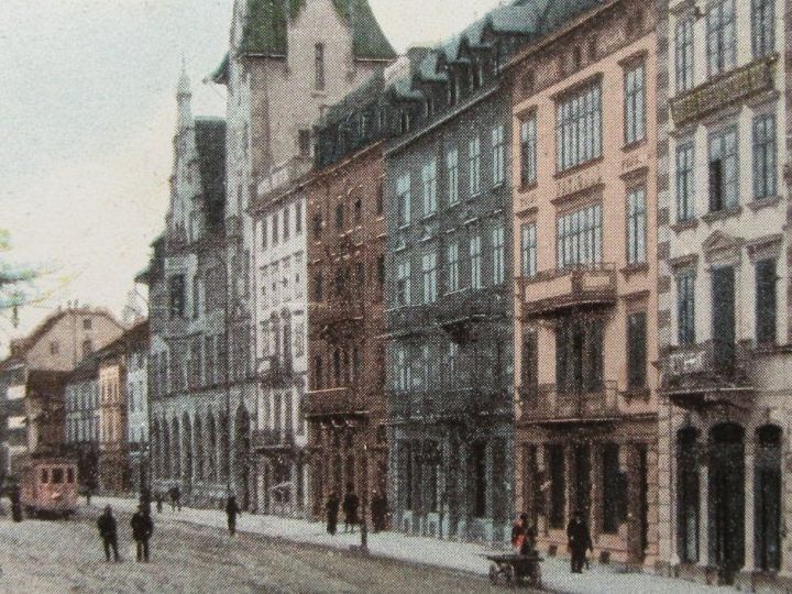 Cartoline postali: SCHAFFHAUSEN BASHNHOFSTRASSE 1904 AK SH – Usato da Ettingen venduto da Hausi4711 1