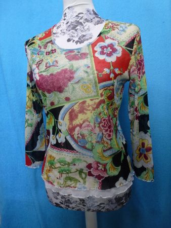 BOTTEGA SHIRT DOPPELLAGIG BUNG GR S LANGARM SOMMER FRÜHLING