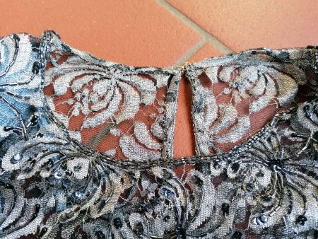 Festlicher 2Teiler  xxl Kleid grau paietten