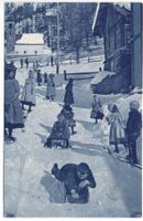 PONTRESINA im Winter, Kinder schlitteln