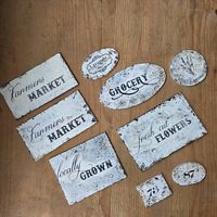 Antike Shabby Chic Schilder Landhausstil - Holz