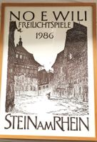 Hansueli Holzer - Holzschnitt-Plakat - "No e Wili - 1986"