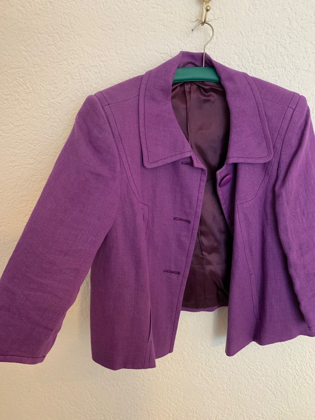 Jacken: 100% Leinen Jacke violett Gr. 38 / M – Gebraucht aus Fislisbach von KolibriSecondhand 6