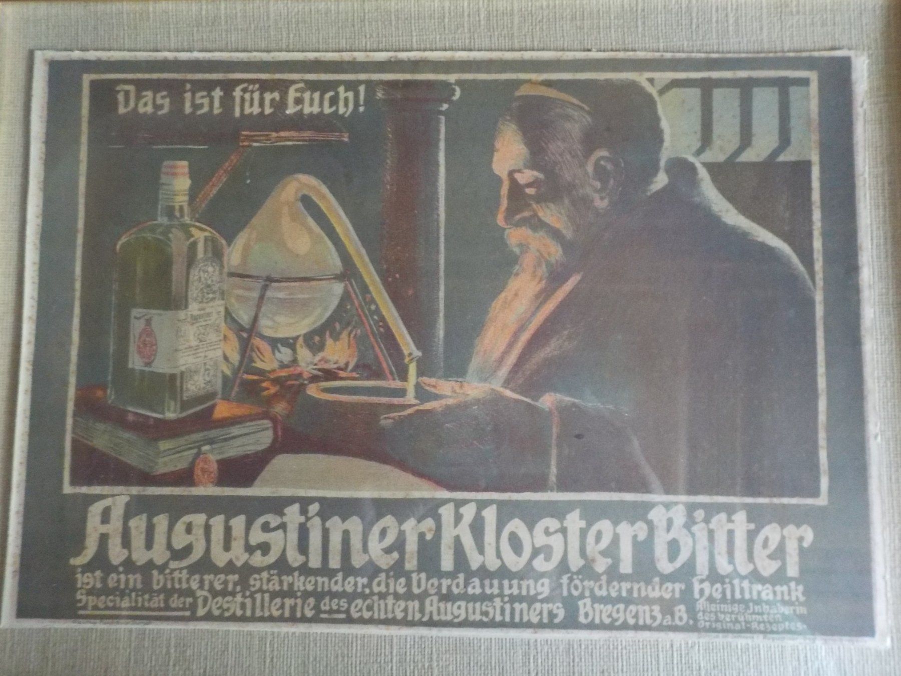 Foto & Immagini: antikes Plakat Augustiner Kloster Bitter – Usato da Mörschwil venduto da antiksalon21 1