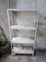 Regal Metall weiss 4 Böden 150cm Höhe 80cm Breite