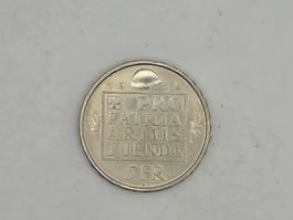 Schweizer 5 Fr. Silbermünze 1936 "Pro Patria" selten