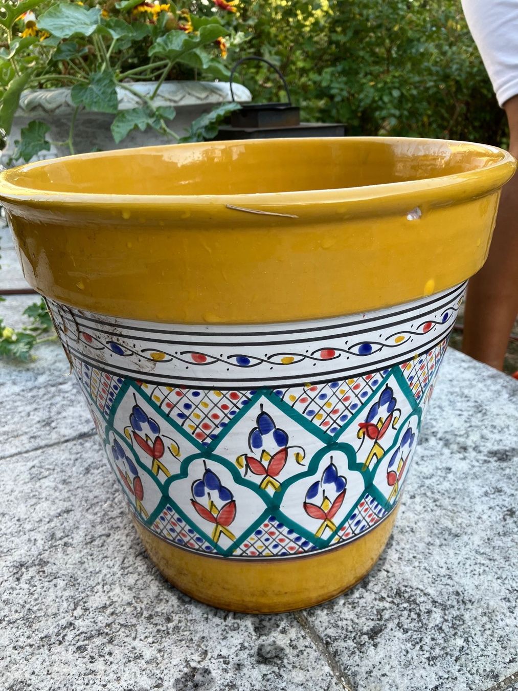 Pots de fleurs: Wunderschöner handbemalter Blumentopf, 30 cm – D'occasion à Ostermundigen par bea_pjw9 3