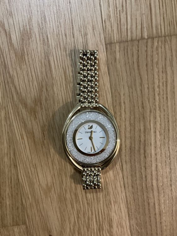 Avaner 4 pcs Montre Bracelet pour Dames/Femme à Cadran numérique en Strass Montre avec Chaine/Bracelet décoratif pour Saint-Valentin/Noël/Maman/Mère/ Girlfriend/Epouse (Or Rose 01