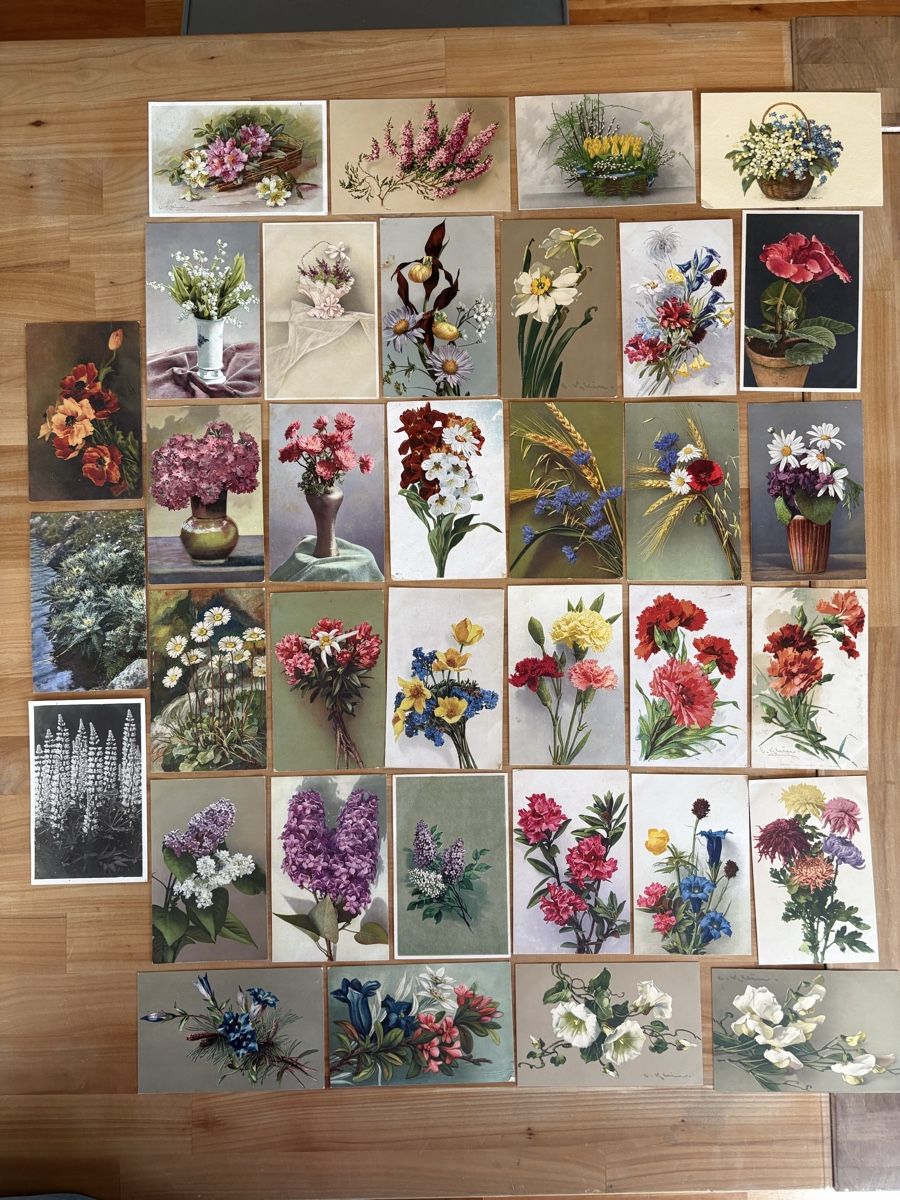 Cartoline postali: AK mit Blumen Motiv – Usato da Rümlang venduto da Kartenpost1