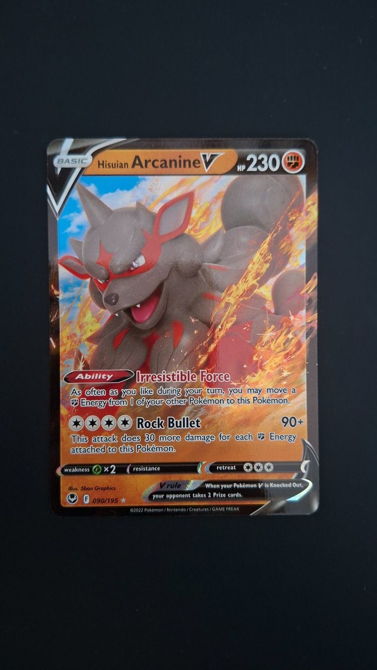 Pokémon Cartes à collectionner: Arcanine V #090 Silver Tempest EN – D'occasion à Biasca par Sara_Poke123