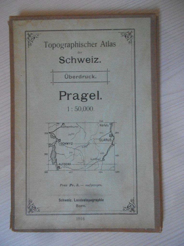 Cartine & Atlanti: Topographischer Atlas der Schweiz   Pragel – Usato da Bex venduto da Giorgiob