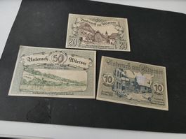 Oesterreich, Unterach am Attersee - Notgeldscheine