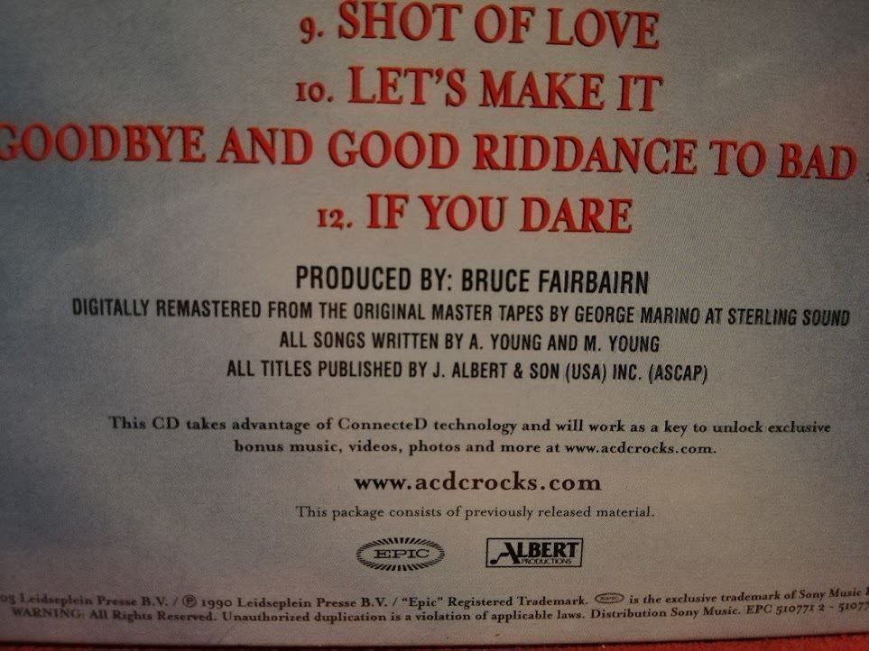 CD: AC/DC The Razors Edge CD Neu – Nuovo (secondo la descrizione) da Zofingen venduto da noise123 4