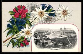 Passepartout-Lithographie Einsiedeln, Ge