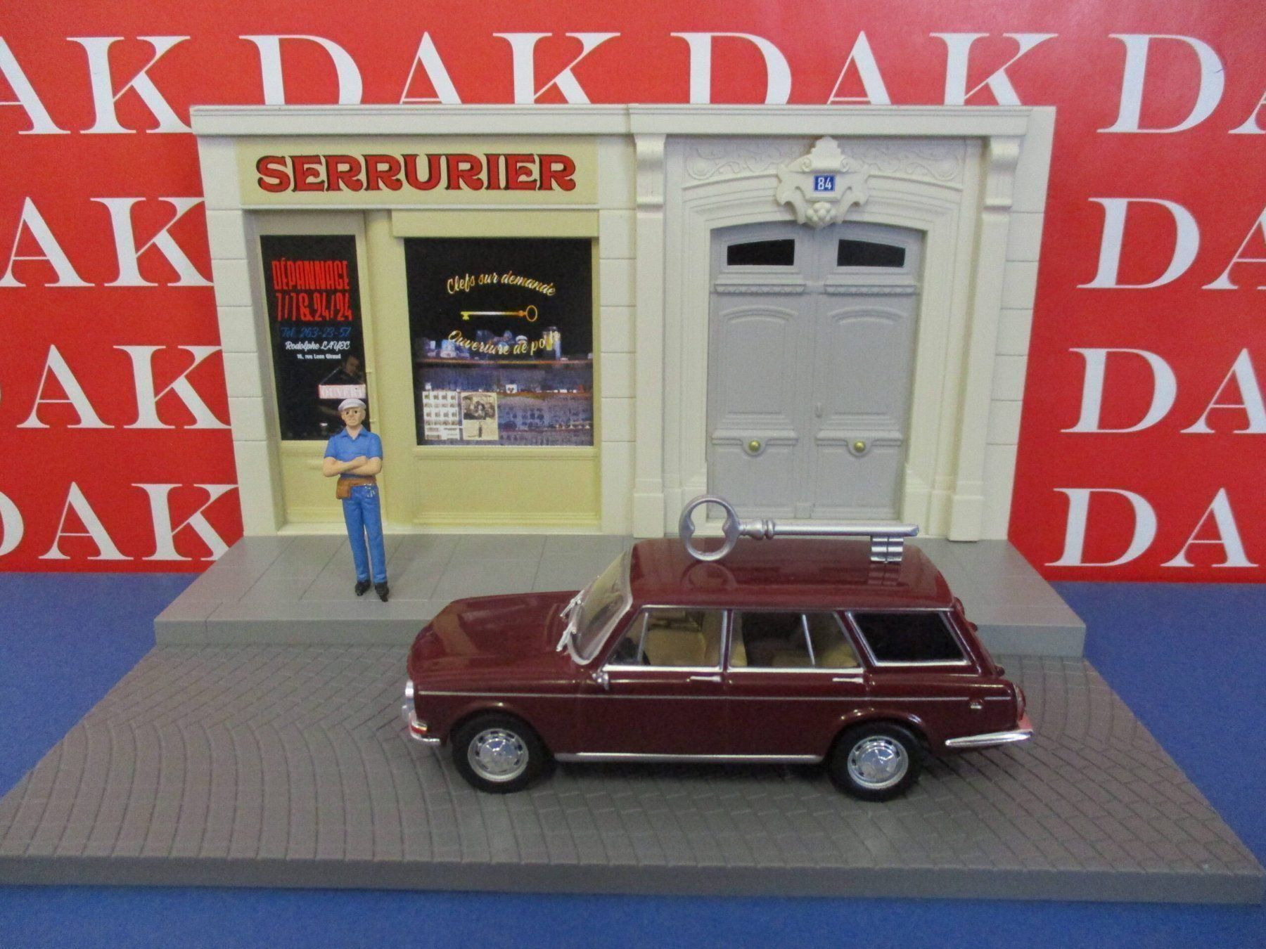 Simca Modellautos: Simca 1501 Special Break Phase III 1972-1976 dunkelrot – Neu und originalverpackt aus Gerlafingen von espero88 4