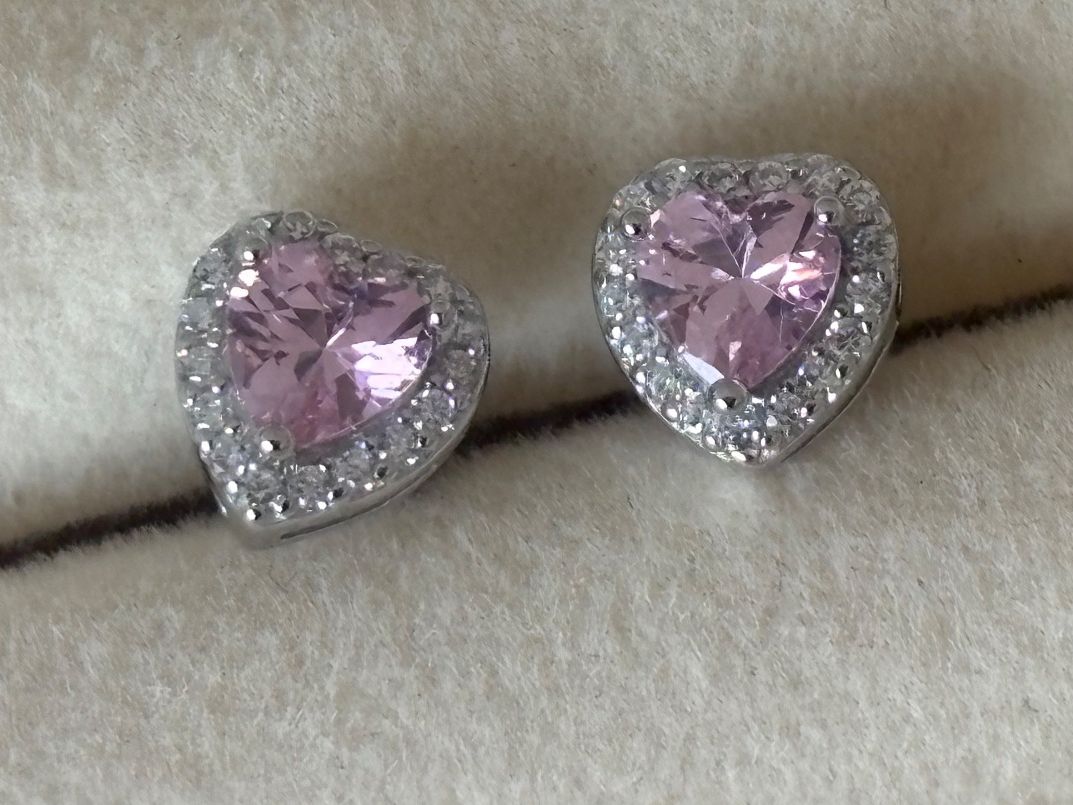 Orecchini pendenti & Orecchini a lobo: Luxus Elegante Ohrstecker Ohrschmuck Farbe :Silber Rosa – Nuovo (secondo la descrizione) da Biel-Bienne venduto da Roserosse13 4