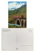 Hospental Urserental Furka Reuss Viadukt Bahn MGB FO Deh 4/4