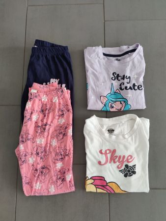 2 Pyjamas: My Little Pony und Skye, Gr. 122/128