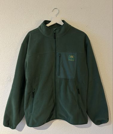 Grüne Unisex Fleece-Jacke, Gr. L