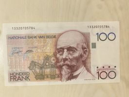Banknote 100 Francs Belgien NEU