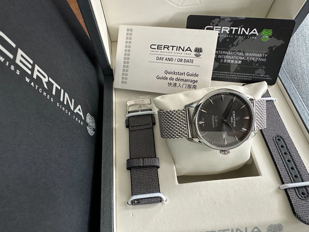 Certina Orologi: Certina DS-1 Powermatic 80 Herrenuhr, neu, mit Garantie – Nuovo e nell'imballaggio originale da Courlevon venduto da Topwatch3000 7