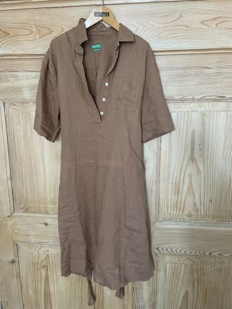 Benetton Leinenkleid, Gr. M, Sommerkleid, Top Zustand! (59)