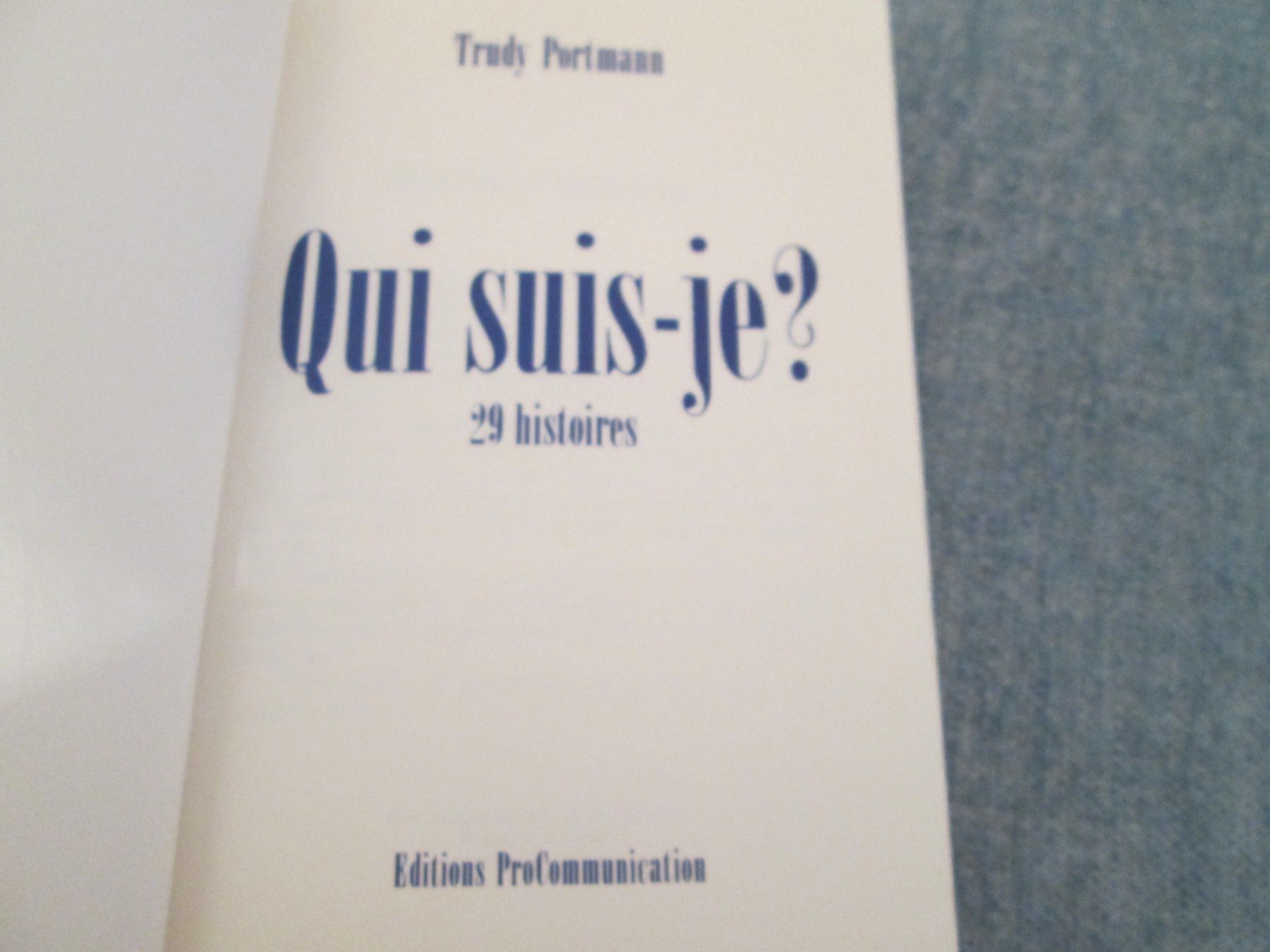 Libri: Qui suis-je? – Usato da Neuchâtel venduto da Dualseele 1