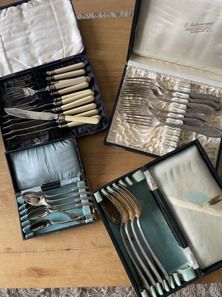 Set di posate: Antikes Silberbesteck – Usato da Bern venduto da roa80
