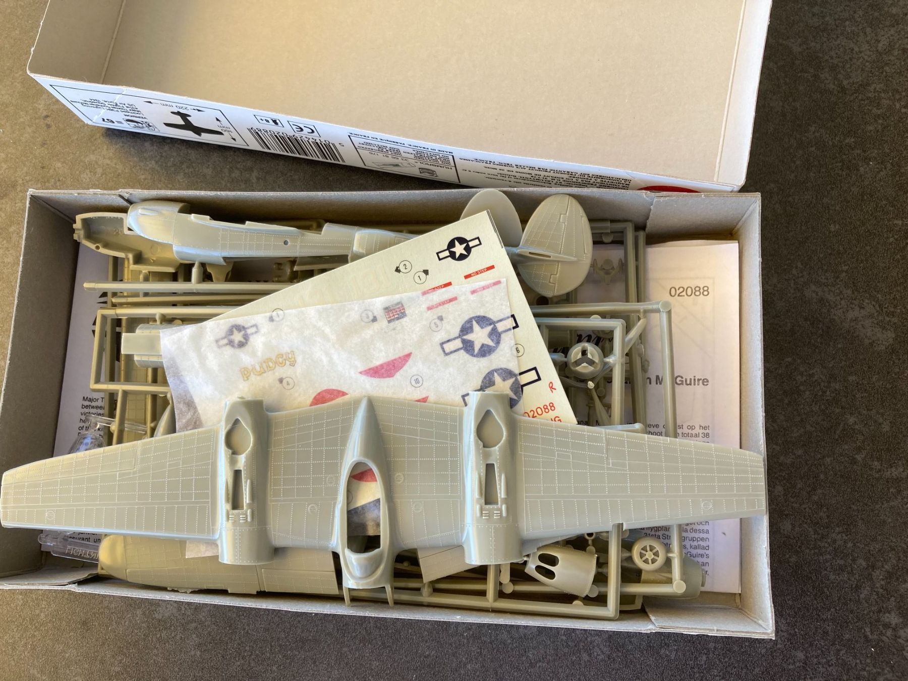 Airfix Kit di modellismo & Modellini statici: VINTAGE: Airfix Lockheed P-38H Lightning 1/72 – Usato da Höri venduto da Treblink 1