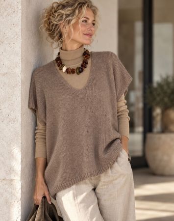 Mega stylischer Pullunder / Strickweste Gr.M-L NEU