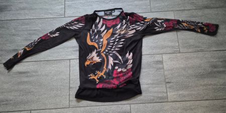 Harley Davidson Langarmshirt mit Top schwarz Adler Rosen
